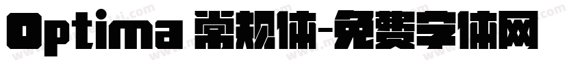 Optima 常规体字体转换